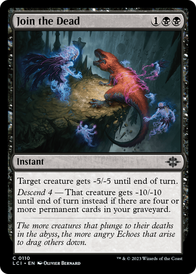 Join the Dead (LCI-110) - The Lost Caverns of Ixalan - Premium MTG Single from Wizards of the Coast - Just $0.08! Shop now at Game Crave Tournament Store