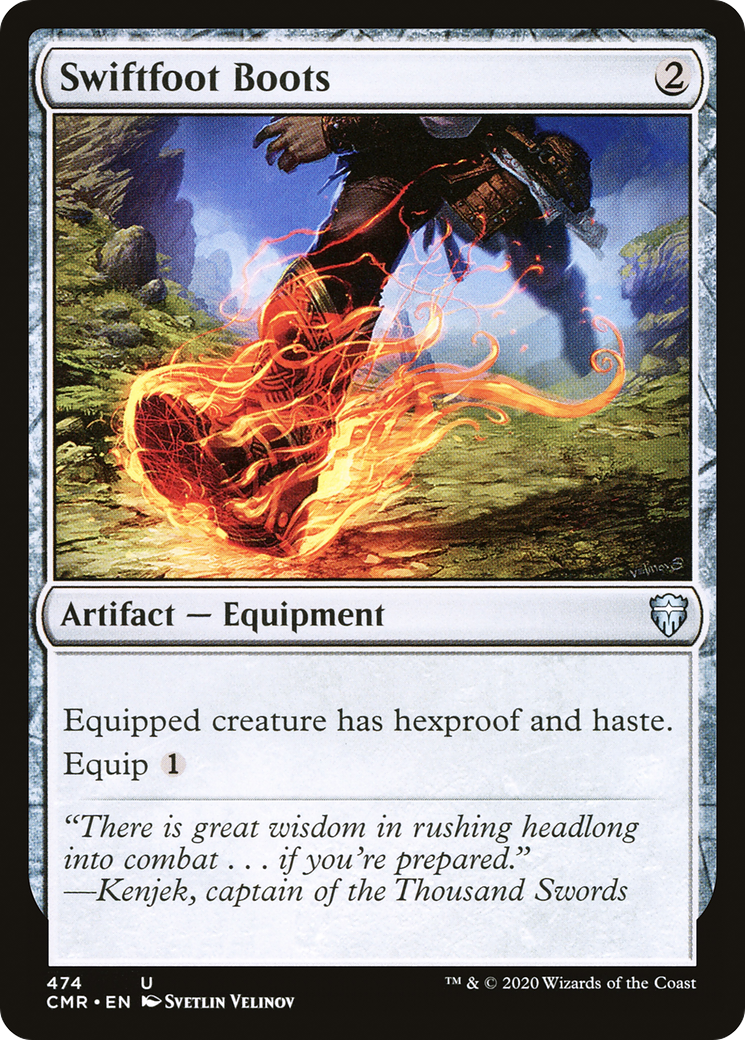 Swiftfoot Boots (CMR-474) - Commander Legends - Premium MTG Single from Wizards of the Coast - Just $0.57! Shop now at Game Crave Tournament Store