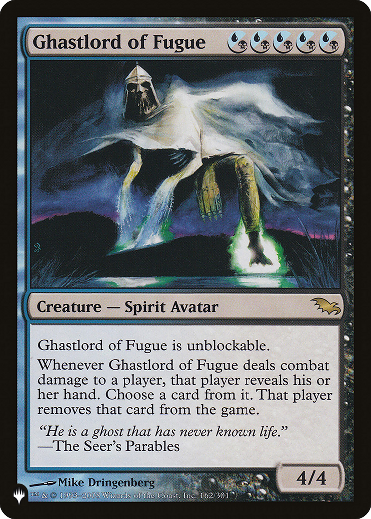 Ghastlord of Fugue (PLIST-1147) - The List - Premium MTG Single from Wizards of the Coast - Just $1.40! Shop now at Game Crave Tournament Store