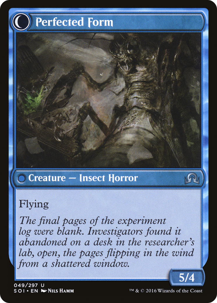 Aberrant Researcher // Perfected Form (SOI-049) - Shadows over Innistrad: (Double Faced Transform) - Premium MTG Single from Wizards of the Coast - Just $0.08! Shop now at Game Crave Tournament Store