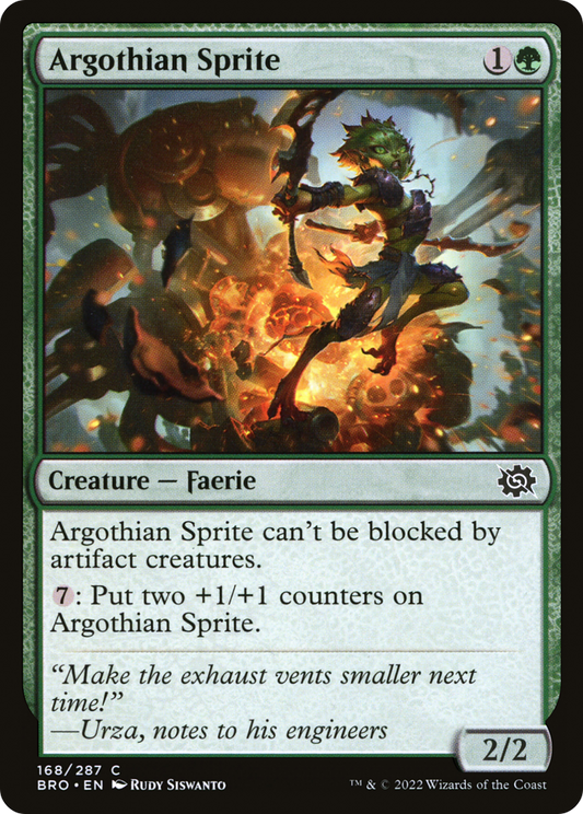 Argothian Sprite (BRO-168) - The Brothers' War - Premium MTG Single from Wizards of the Coast - Just $0.08! Shop now at Game Crave Tournament Store