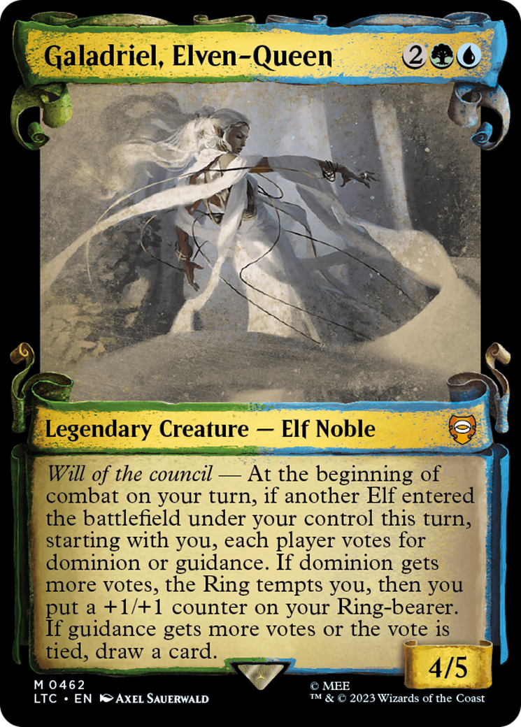 Galadriel, Elven-Queen (LTC-462) - Tales of Middle-earth Commander: (Showcase) Foil - Premium MTG Single from Wizards of the Coast - Just $3.92! Shop now at Game Crave Tournament Store