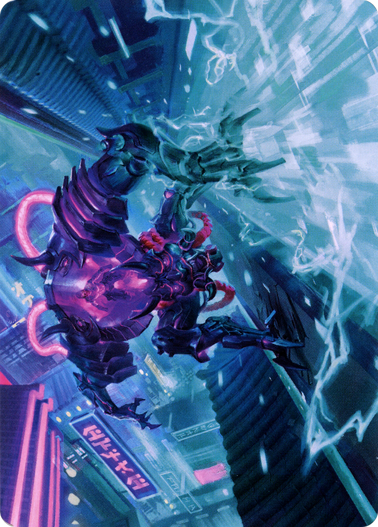 Surgehacker Mech // Surgehacker Mech (ANEO-045) - Neon Dynasty Art Series (Borderless) Foil - Premium MTG Single from Wizards of the Coast - Just $0! Shop now at Game Crave Tournament Store