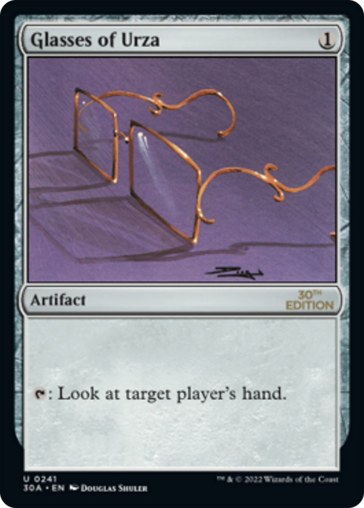 Glasses of Urza (30A-241) - 30th Anniversary Edition - Premium MTG Single from Wizards of the Coast - Just $3.78! Shop now at Game Crave Tournament Store