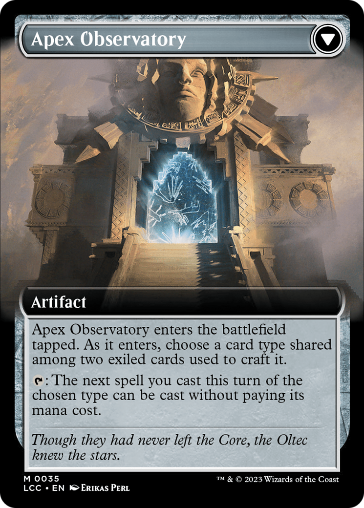 Eye of Ojer Taq // Apex Observatory (LCC-035) - The Lost Caverns of Ixalan Commander: (Extended Art) - Premium MTG Single from Wizards of the Coast - Just $0.08! Shop now at Game Crave Tournament Store