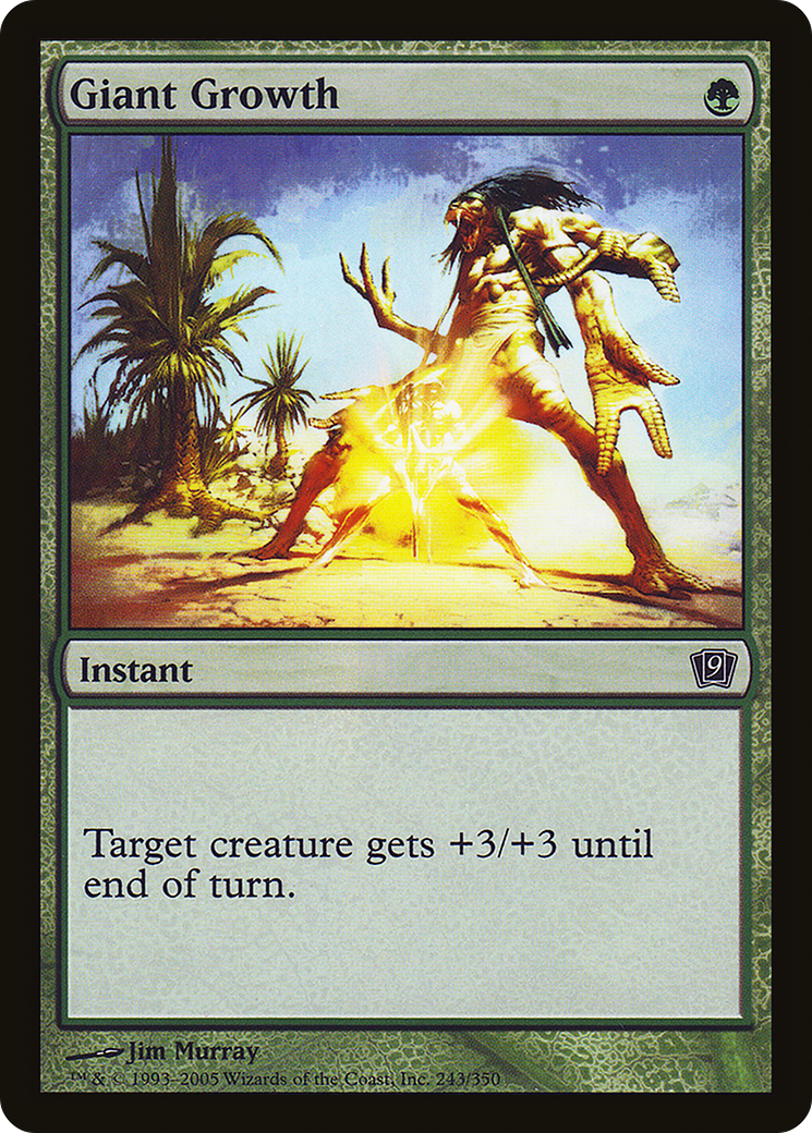 Giant Growth (9ED-243★) - Ninth Edition Foil - Premium MTG Single from Wizards of the Coast - Just $0.08! Shop now at Game Crave Tournament Store