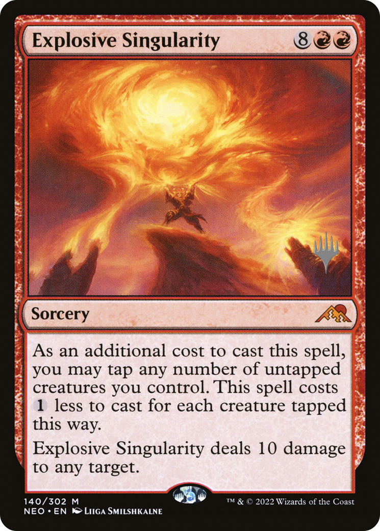 Explosive Singularity (PNEO-140P) - Kamigawa: Neon Dynasty Promos - Premium MTG Single from Wizards of the Coast - Just $0.38! Shop now at Game Crave Tournament Store