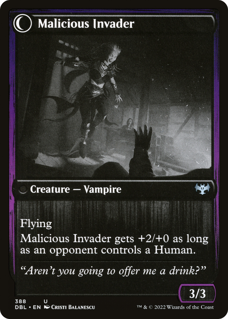 Innocent Traveler // Malicious Invader (DBL-388) - Innistrad: Double Feature: (Double Faced Transform) - Premium MTG Single from Wizards of the Coast - Just $0.08! Shop now at Game Crave Tournament Store