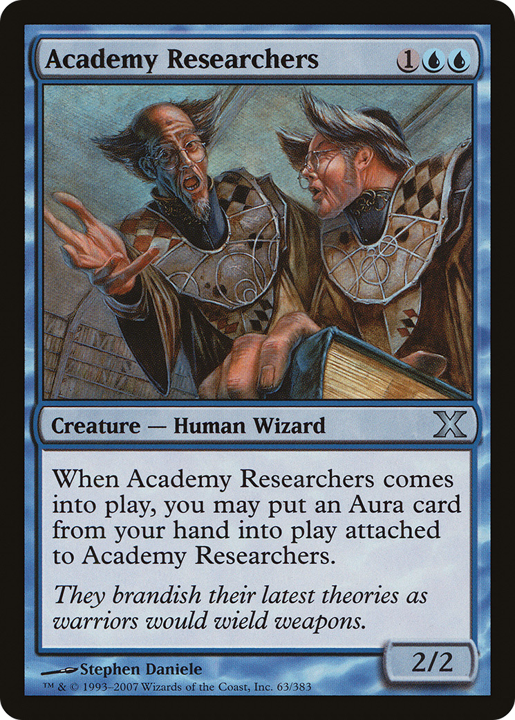 Academy Researchers (10E-063) - Tenth Edition - Premium MTG Single from Wizards of the Coast - Just $0.25! Shop now at Game Crave Tournament Store