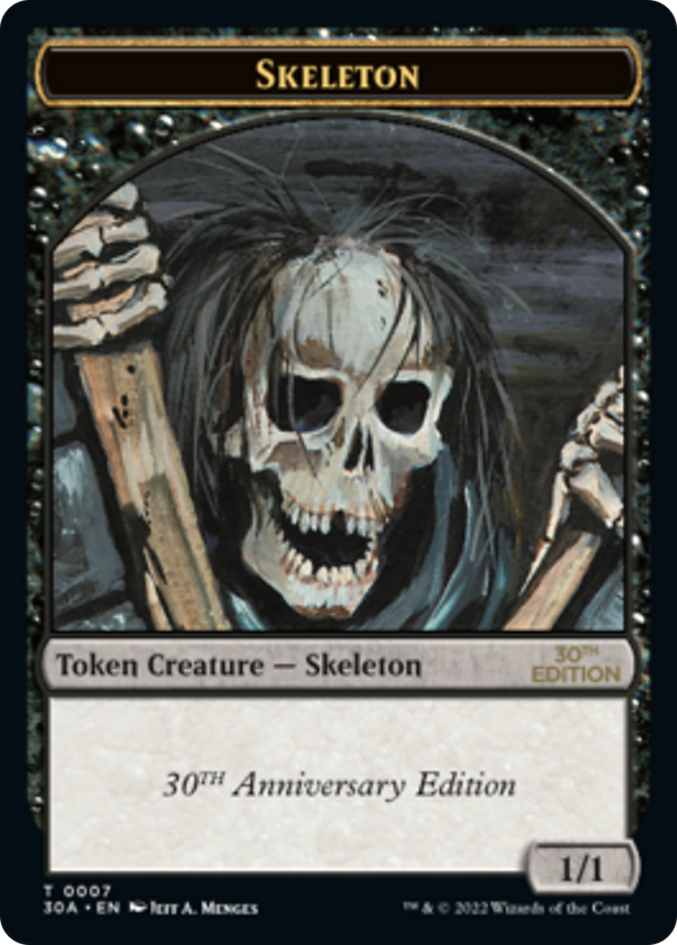 Skeleton (T30A-007) - 30th Anniversary Tokens - Premium MTG Single from Wizards of the Coast - Just $5.10! Shop now at Game Crave Tournament Store