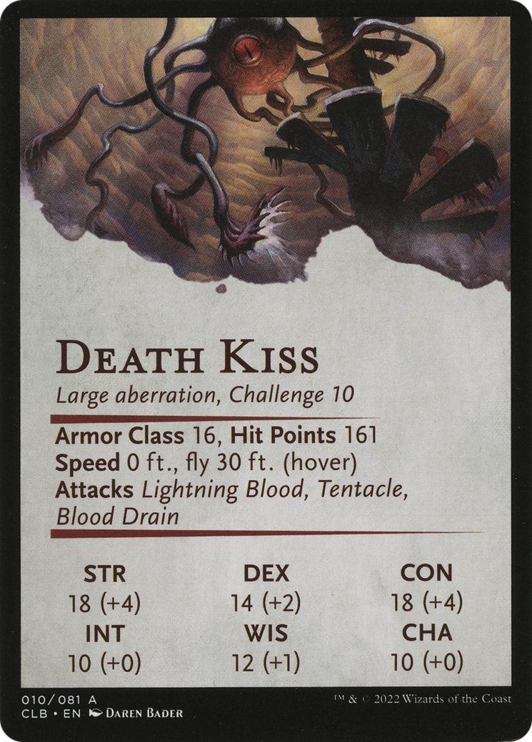 Death Kiss // Death Kiss (ACLB-010) - Battle for Baldur's Gate Art Series (Borderless) - Premium MTG Single from Wizards of the Coast - Just $0! Shop now at Game Crave Tournament Store