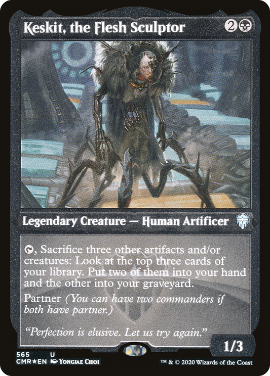 Keskit, the Flesh Sculptor (CMR-565) - Commander Legends Etched Foil - Premium MTG Single from Wizards of the Coast - Just $0.30! Shop now at Game Crave Tournament Store