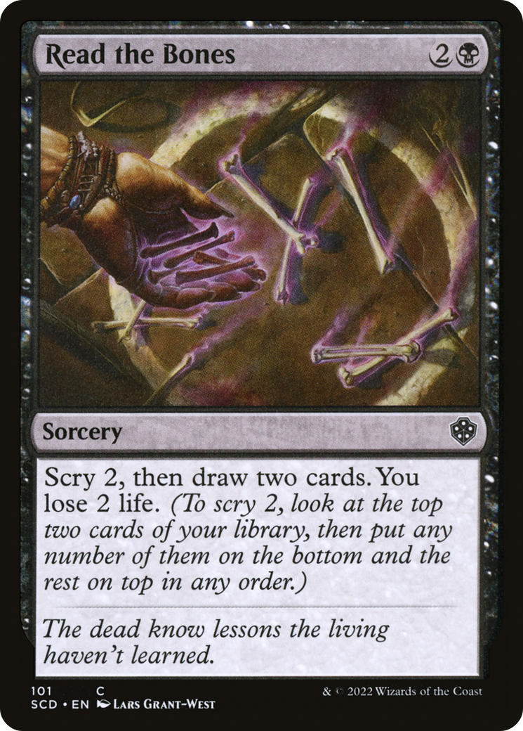 Read the Bones (SCD-101) - Starter Commander Decks - Premium MTG Single from Wizards of the Coast - Just $0.08! Shop now at Game Crave Tournament Store