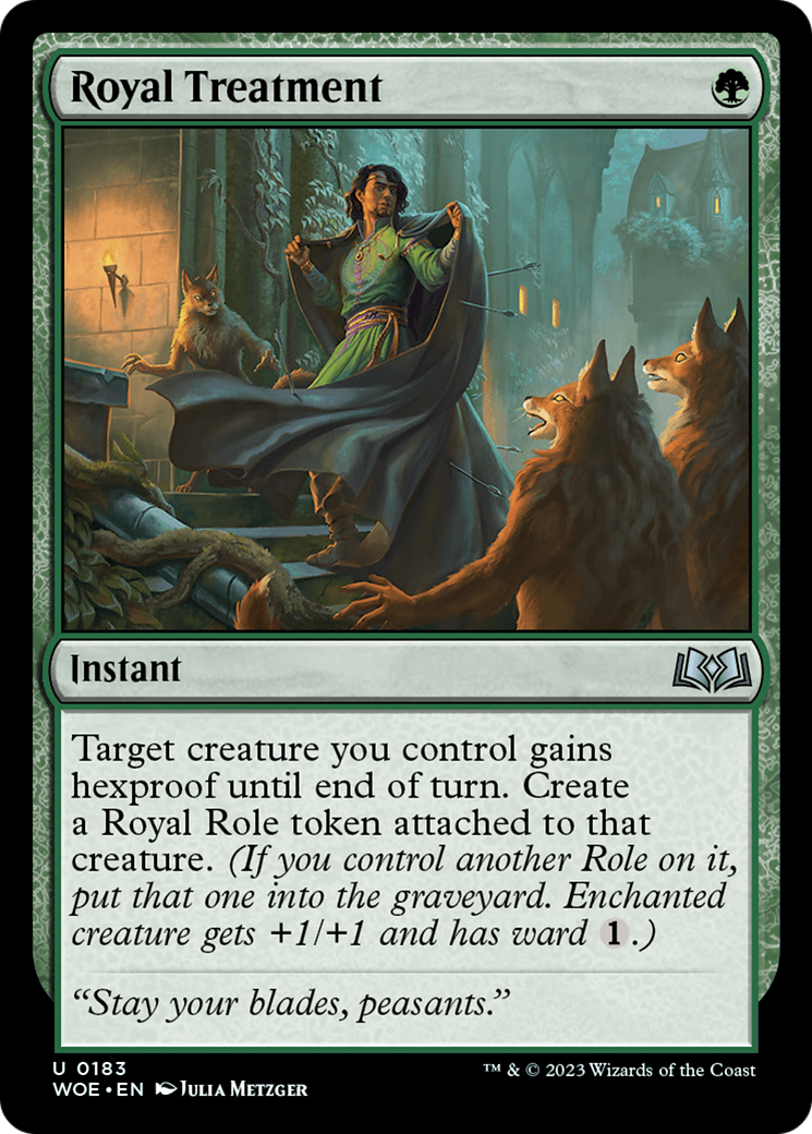 Royal Treatment (WOE-183) - Wilds of Eldraine Foil - Premium MTG Single from Wizards of the Coast - Just $0.08! Shop now at Game Crave Tournament Store