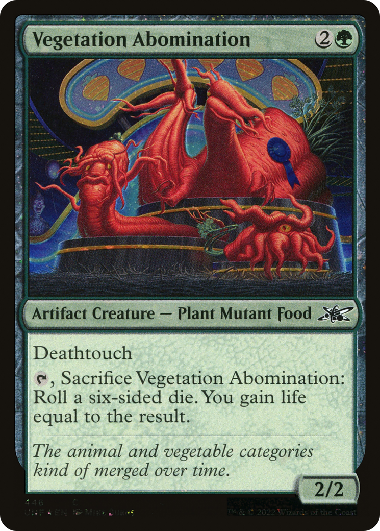 Vegetation Abomination (UNF-446) - Unfinity Foil - Premium MTG Single from Wizards of the Coast - Just $0.08! Shop now at Game Crave Tournament Store