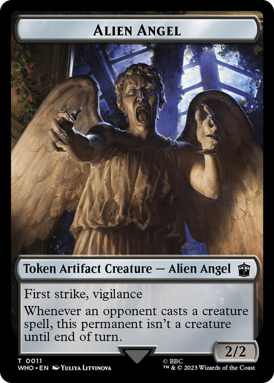 Alien Angel (TWHO-011) - Doctor Who Tokens Foil - Premium MTG Single from Wizards of the Coast - Just $0! Shop now at Game Crave Tournament Store