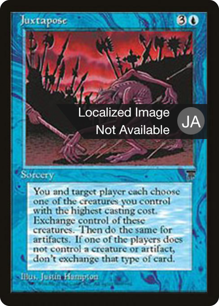 Juxtapose (BCHR-022) - Chronicles Foreign Black Border - Premium MTG Single from Wizards of the Coast - Just $0! Shop now at Game Crave Tournament Store