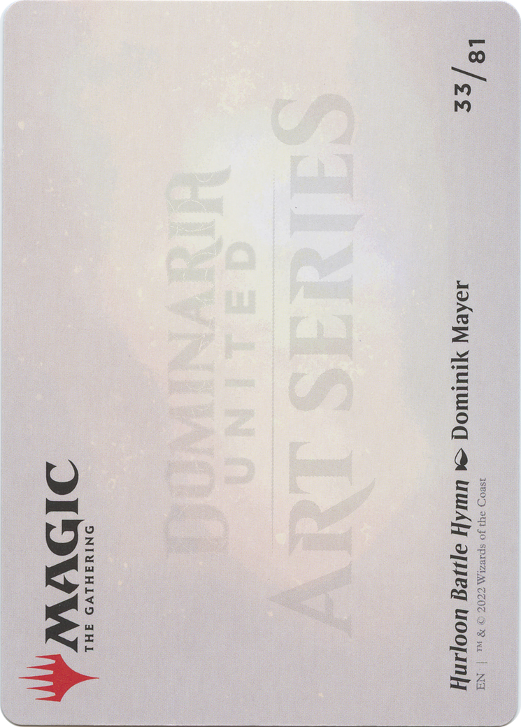 Hurloon Battle Hymn // Hurloon Battle Hymn (ADMU-033) - Dominaria United Art Series (Borderless) Foil - Premium MTG Single from Wizards of the Coast - Just $0! Shop now at Game Crave Tournament Store