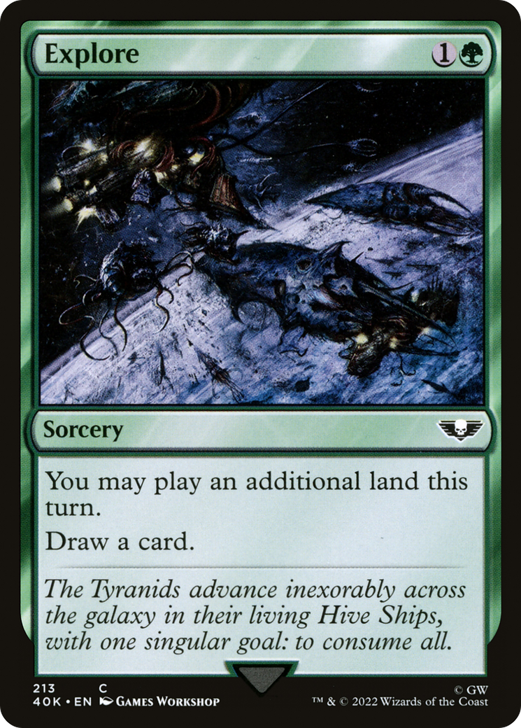 Explore (40K-213) - Warhammer 40,000 Commander - Premium MTG Single from Wizards of the Coast - Just $0.25! Shop now at Game Crave Tournament Store