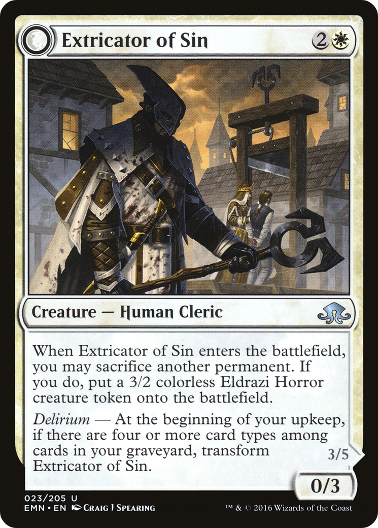 Extricator of Sin // Extricator of Flesh (EMN-023) - Eldritch Moon: (mooneldrazidfc) Foil - Premium MTG Single from Wizards of the Coast - Just $0.62! Shop now at Game Crave Tournament Store