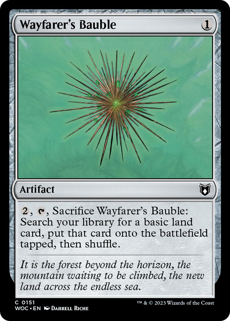 Wayfarer's Bauble (WOC-151) - Wilds of Eldraine Commander - Premium MTG Single from Wizards of the Coast - Just $0.13! Shop now at Game Crave Tournament Store