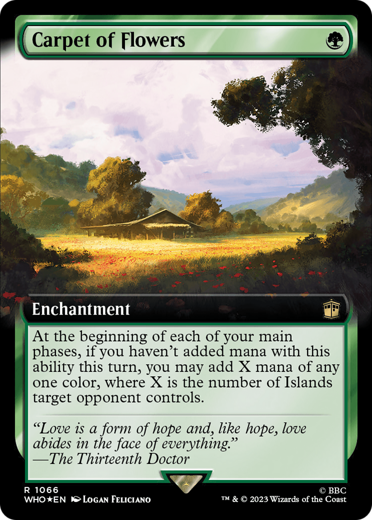 Carpet of Flowers (WHO-1066) - Doctor Who: (Extended Art) Foil - Premium MTG Single from Wizards of the Coast - Just $2.30! Shop now at Game Crave Tournament Store