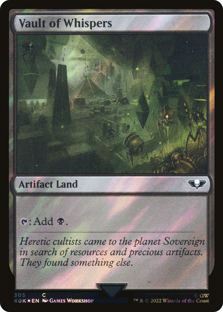 Vault of Whispers (40K-305★) - Warhammer 40,000 Commander Foil - Premium MTG Single from Wizards of the Coast - Just $1.77! Shop now at Game Crave Tournament Store