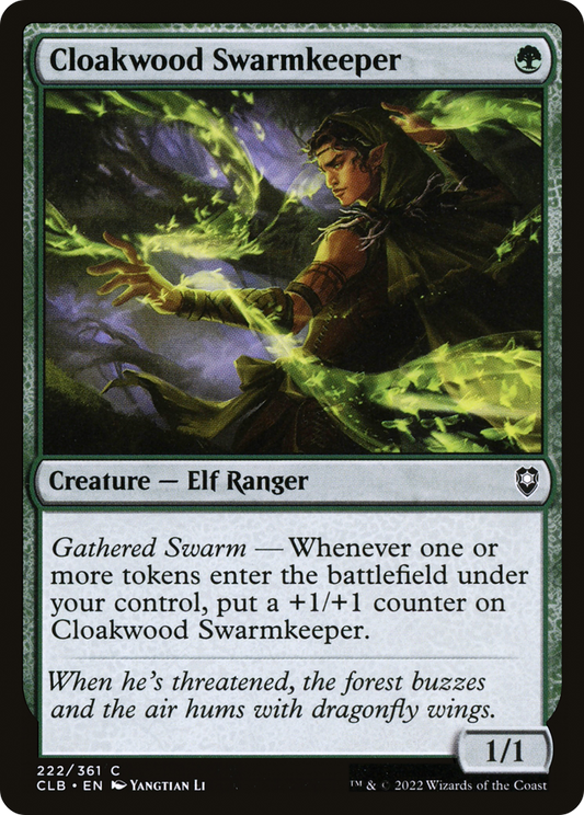 Cloakwood Swarmkeeper (CLB-222) - Commander Legends: Battle for Baldur's Gate - Premium MTG Single from Wizards of the Coast - Just $0.25! Shop now at Game Crave Tournament Store