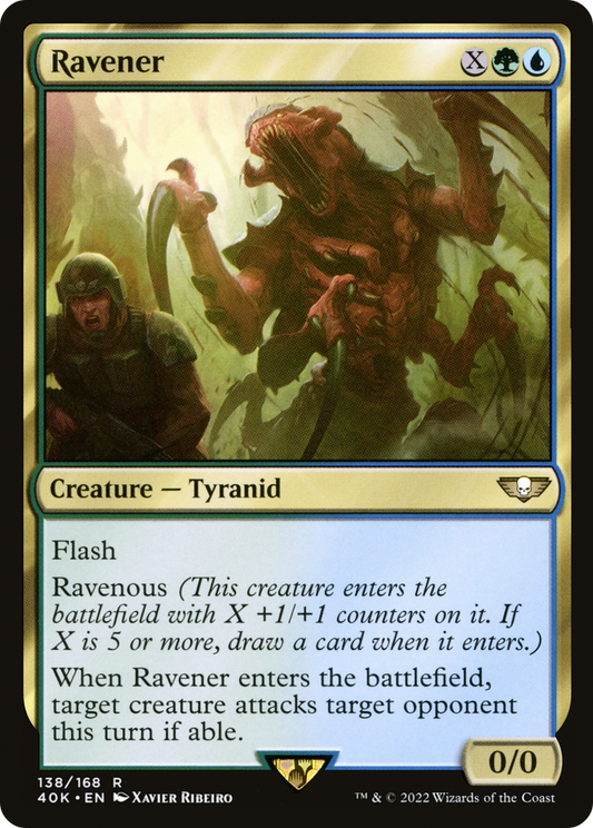 Ravener (40K-138) - Warhammer 40,000 Commander - Premium MTG Single from Wizards of the Coast - Just $0.10! Shop now at Game Crave Tournament Store