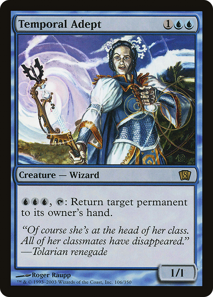 Temporal Adept (8ED-106★) - Eighth Edition Foil - Premium MTG Single from Wizards of the Coast - Just $0.31! Shop now at Game Crave Tournament Store
