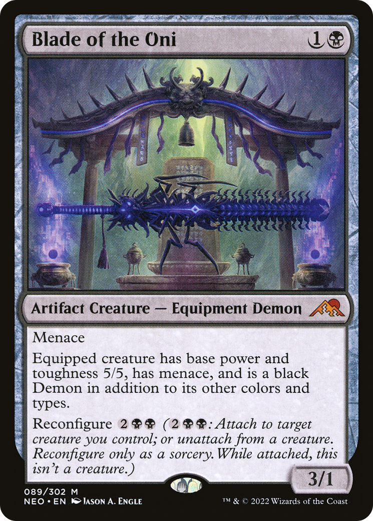 Blade of the Oni (NEO-089) - Kamigawa: Neon Dynasty - Premium MTG Single from Wizards of the Coast - Just $0.16! Shop now at Game Crave Tournament Store