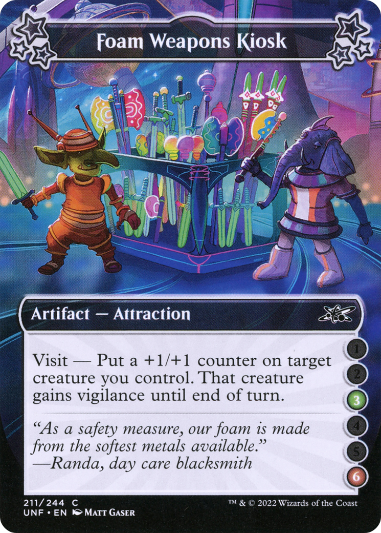 Foam Weapons Kiosk (UNF-211B) - Unfinity Foil - Premium MTG Single from Wizards of the Coast - Just $0.08! Shop now at Game Crave Tournament Store