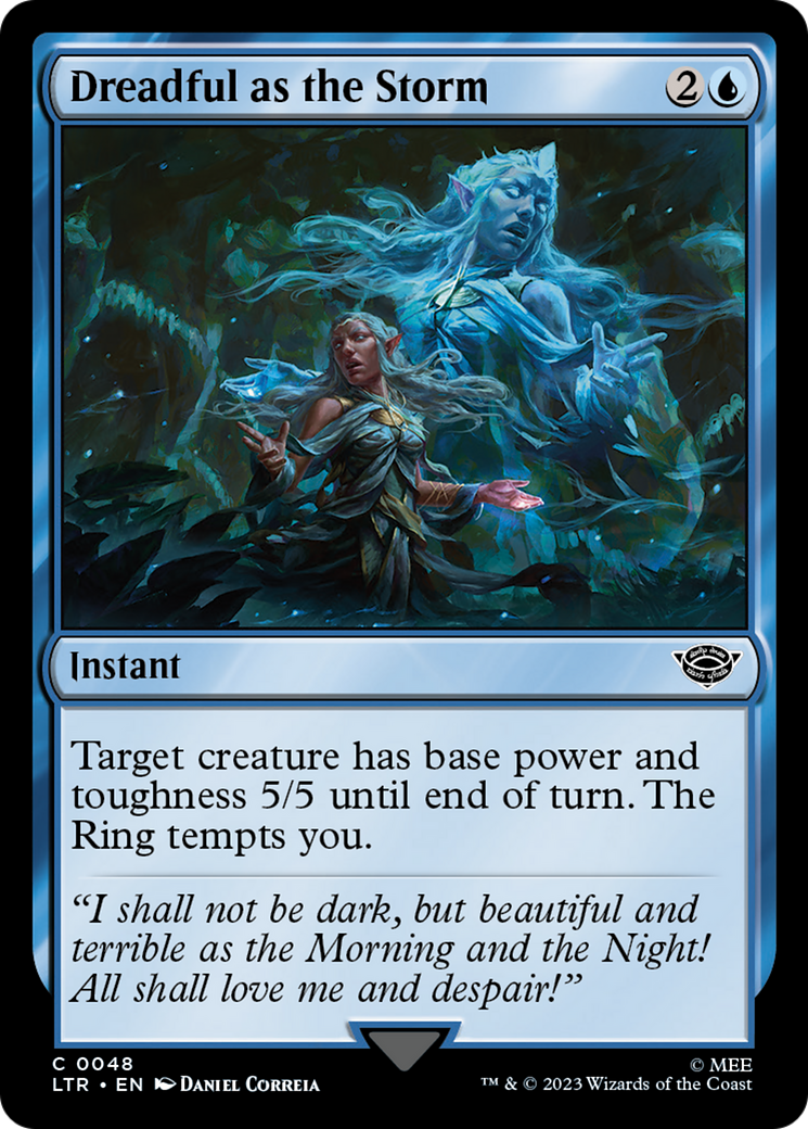Dreadful as the Storm (LTR-048) - The Lord of the Rings: Tales of Middle-earth - Premium MTG Single from Wizards of the Coast - Just $0.08! Shop now at Game Crave Tournament Store