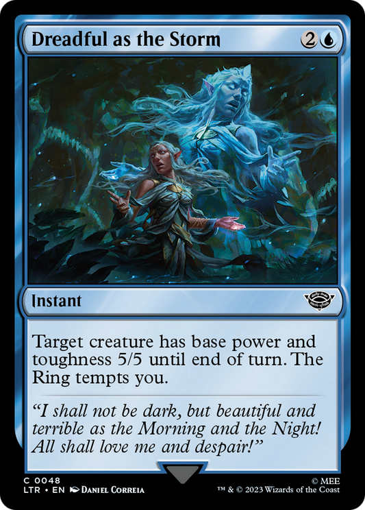 Dreadful as the Storm (LTR-048) - The Lord of the Rings: Tales of Middle-earth - Premium MTG Single from Wizards of the Coast - Just $0.08! Shop now at Game Crave Tournament Store