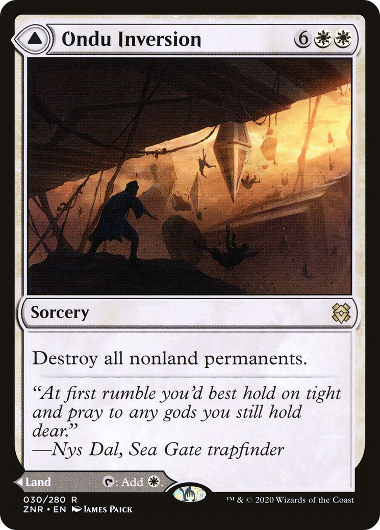 Ondu Inversion // Ondu Skyruins (ZNR-030) - Zendikar Rising Foil - Premium MTG Single from Wizards of the Coast - Just $0.23! Shop now at Game Crave Tournament Store