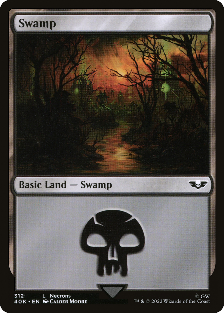 Swamp (40K-312) - Warhammer 40,000 Commander - Premium MTG Single from Wizards of the Coast - Just $0.25! Shop now at Game Crave Tournament Store
