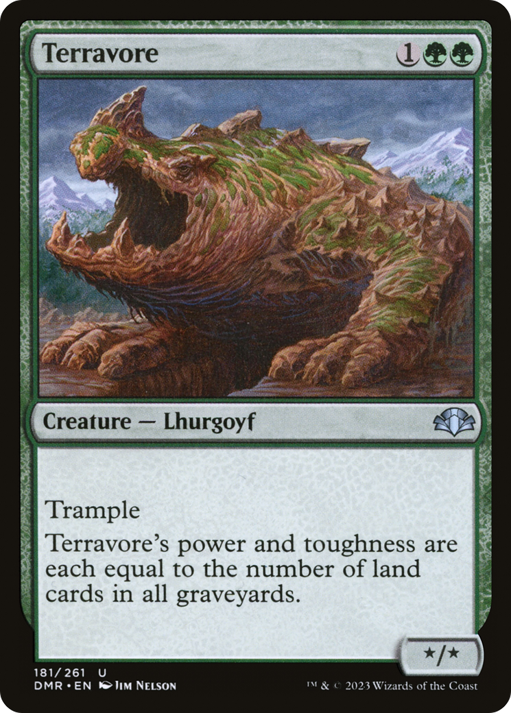 Terravore (DMR-181) - Dominaria Remastered - Premium MTG Single from Wizards of the Coast - Just $0.08! Shop now at Game Crave Tournament Store