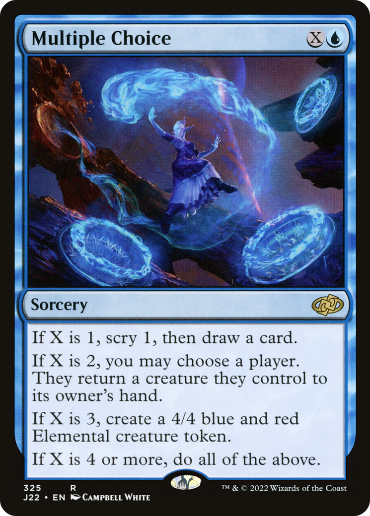 Multiple Choice (J22-325) - Jumpstart 2022 - Premium MTG Single from Wizards of the Coast - Just $0.25! Shop now at Game Crave Tournament Store