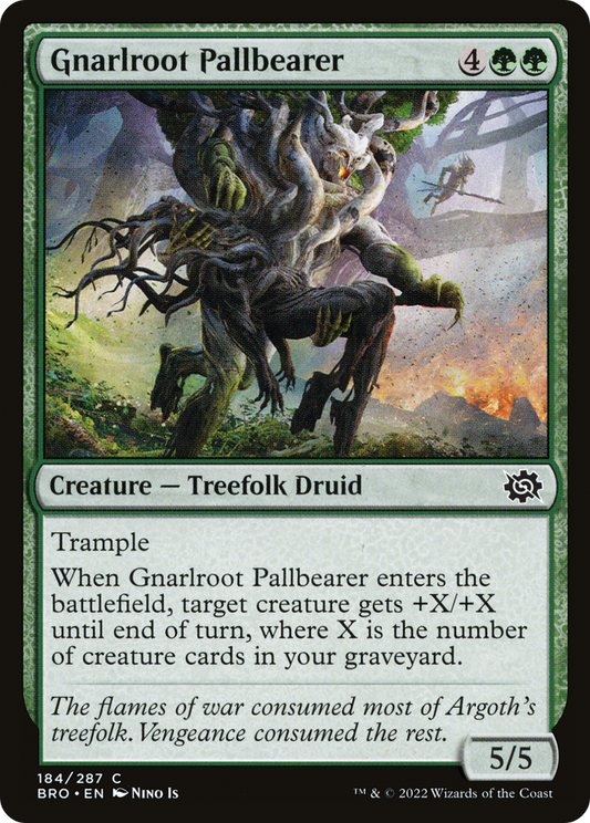 Gnarlroot Pallbearer (BRO-184) - The Brothers' War - Premium MTG Single from Wizards of the Coast - Just $0.08! Shop now at Game Crave Tournament Store