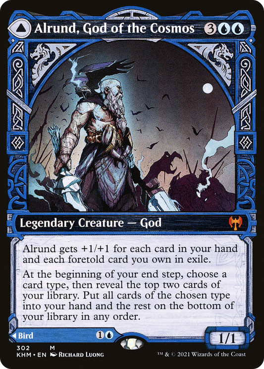Alrund, God of the Cosmos // Hakka, Whispering Raven (KHM-302) - Kaldheim: (Showcase) - Premium MTG Single from Wizards of the Coast - Just $0.27! Shop now at Game Crave Tournament Store