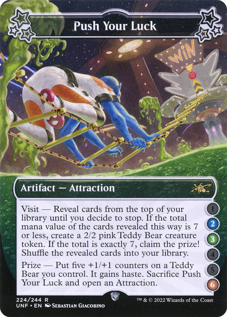 Push Your Luck (UNF-224A) - Unfinity - Premium MTG Single from Wizards of the Coast - Just $0.08! Shop now at Game Crave Tournament Store