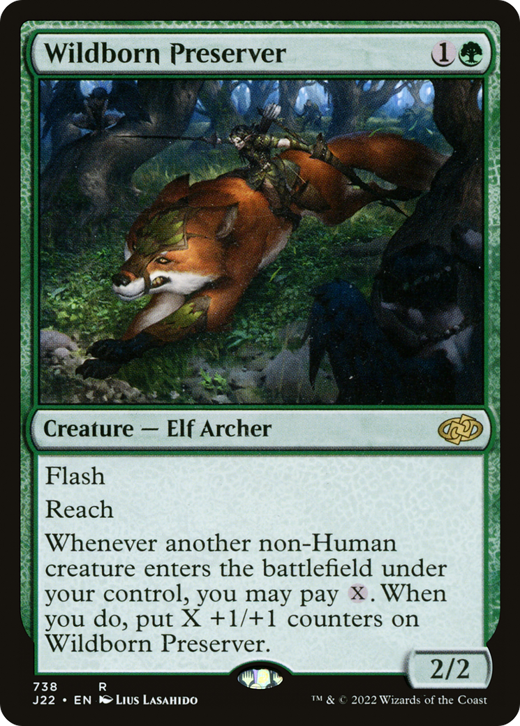 Wildborn Preserver (J22-738) - Jumpstart 2022 - Premium MTG Single from Wizards of the Coast - Just $0.08! Shop now at Game Crave Tournament Store