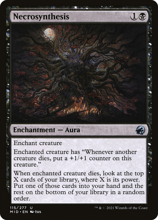 Necrosynthesis (MID-115) - Innistrad: Midnight Hunt - Premium MTG Single from Wizards of the Coast - Just $0.08! Shop now at Game Crave Tournament Store