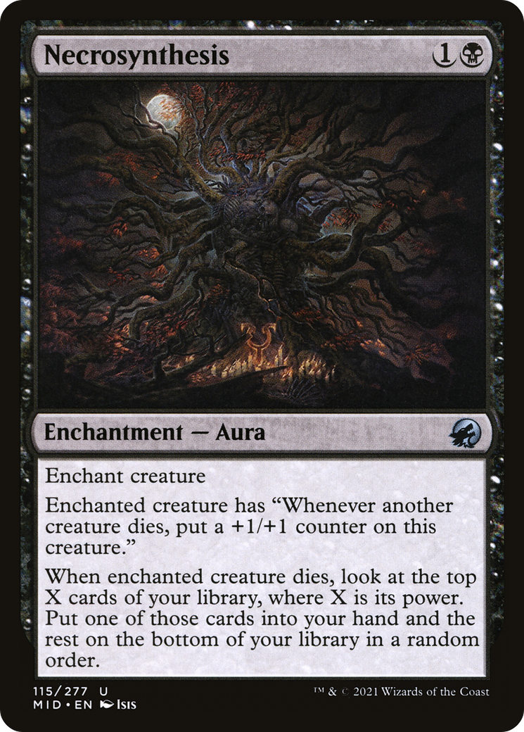 Necrosynthesis (MID-115) - Innistrad: Midnight Hunt Foil - Premium MTG Single from Wizards of the Coast - Just $0.08! Shop now at Game Crave Tournament Store