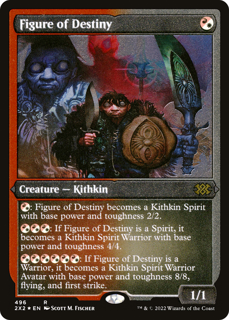 Figure of Destiny (2X2-496) - Double Masters 2022 Etched Foil - Premium MTG Single from Wizards of the Coast - Just $0.31! Shop now at Game Crave Tournament Store