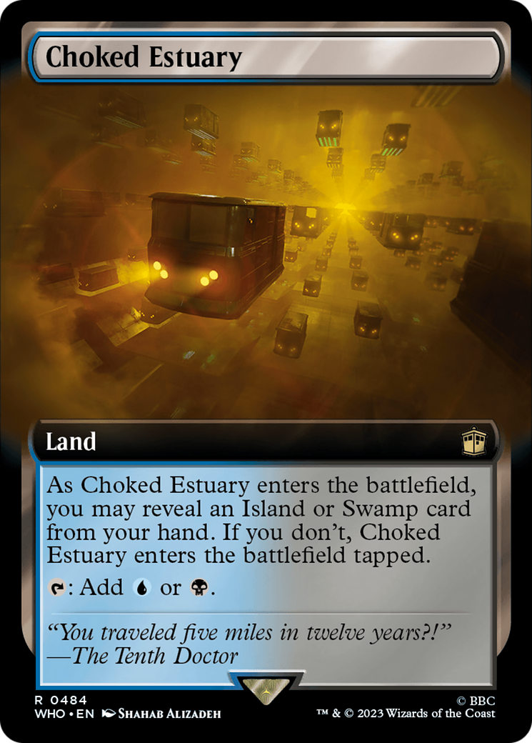 Choked Estuary (WHO-484) - Doctor Who: (Extended Art) - Premium MTG Single from Wizards of the Coast - Just $0.15! Shop now at Game Crave Tournament Store