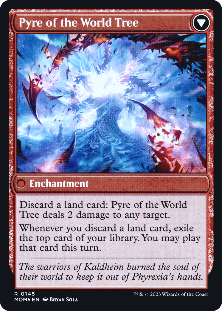 Invasion of Kaldheim // Pyre of the World Tree (PMOM-145S) - March of the Machine Promos Foil - Premium MTG Single from Wizards of the Coast - Just $0.55! Shop now at Game Crave Tournament Store