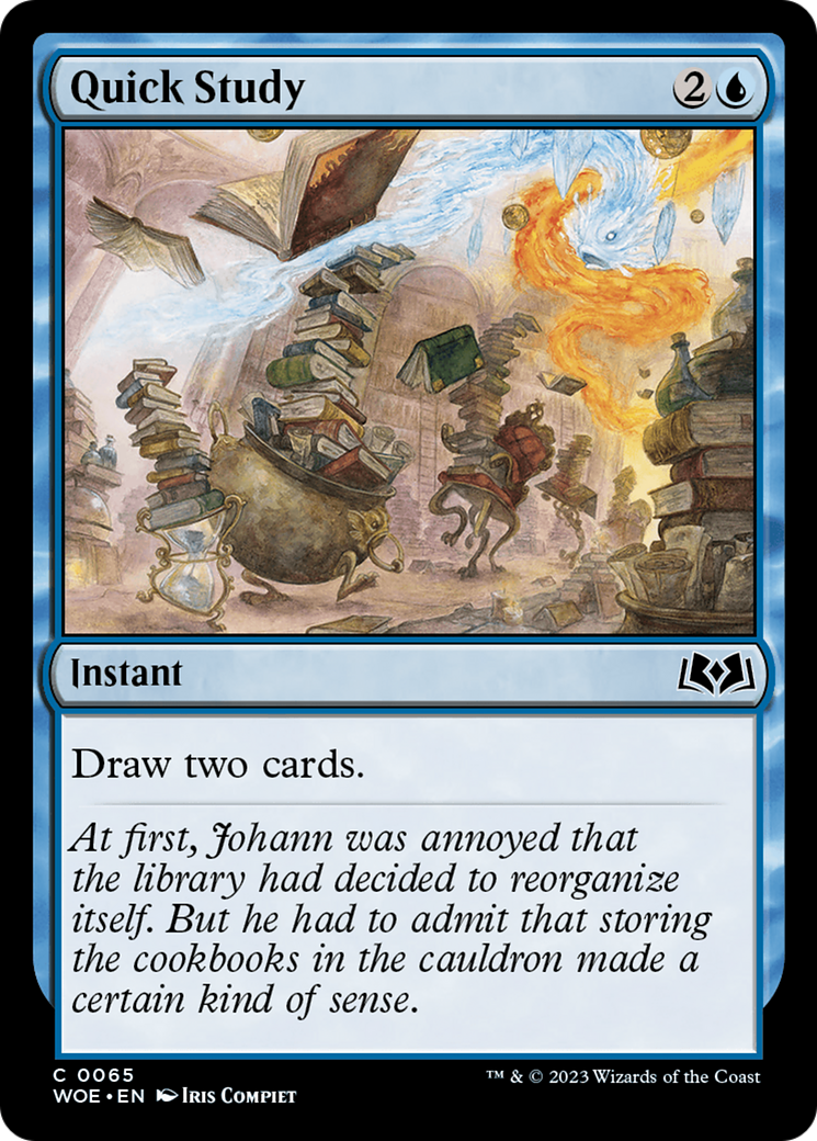 Quick Study (WOE-065) - Wilds of Eldraine - Premium MTG Single from Wizards of the Coast - Just $0.08! Shop now at Game Crave Tournament Store