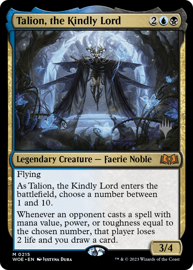 Talion, the Kindly Lord (PWOE-215P) - Wilds of Eldraine Promos Foil - Premium MTG Single from Wizards of the Coast - Just $1.61! Shop now at Game Crave Tournament Store