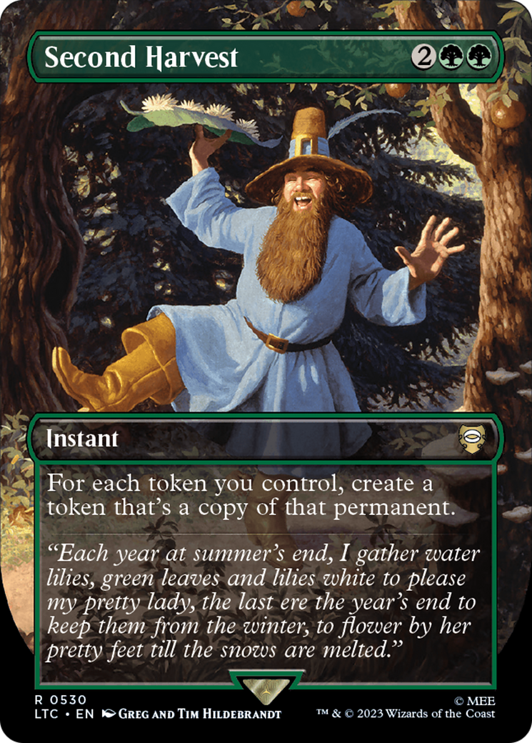 Second Harvest (LTC-530) - Tales of Middle-earth Commander (Borderless) - Premium MTG Single from Wizards of the Coast - Just $10.39! Shop now at Game Crave Tournament Store